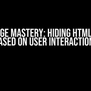 MoEngage Mastery: Hiding HTML Blocks Based on User Interactions